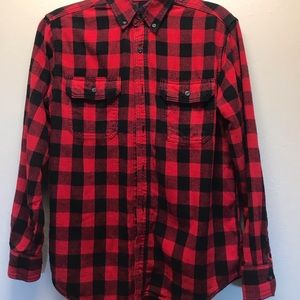 Red Plaid Button Up